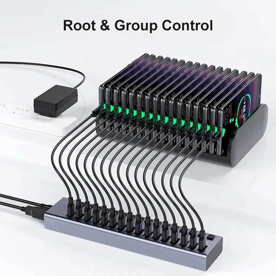 16 Ports 90W USB 3.0 Data Port