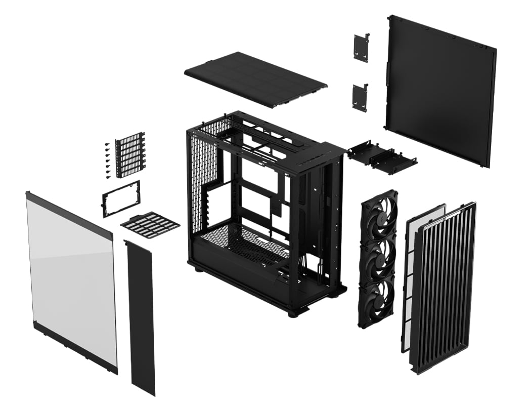 Fractal Design North XL Momentum Edition Black ATX and E-ATX Airflow Full Tower PC Gaming Case