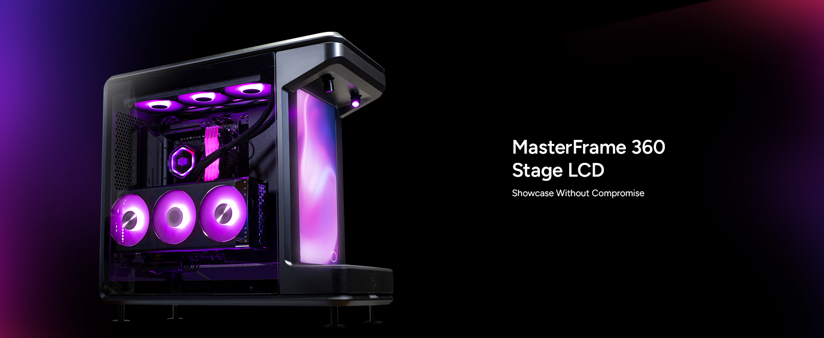  Cooler Master MasterFrame 360 Stage LCD ATX Mid-Tower PC Case