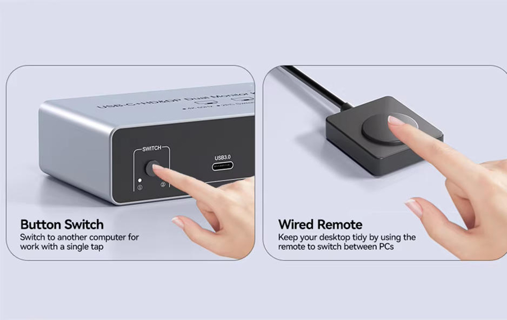 4 x 5 Gbps USB 3.0 & USB C Data Transfer  Supports Connecting your USB 3.0 /USB 2.0 port device such