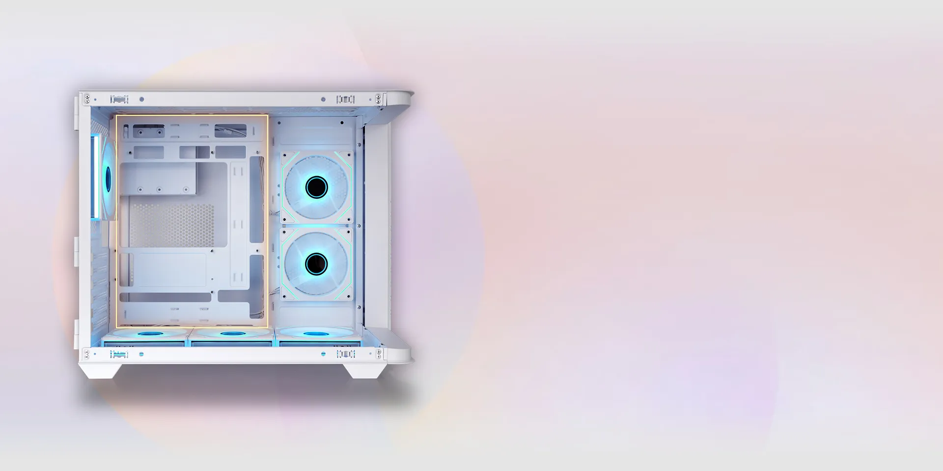 Thermaltake Vision 330 CR ARGB Snow Mid Tower Computer Case