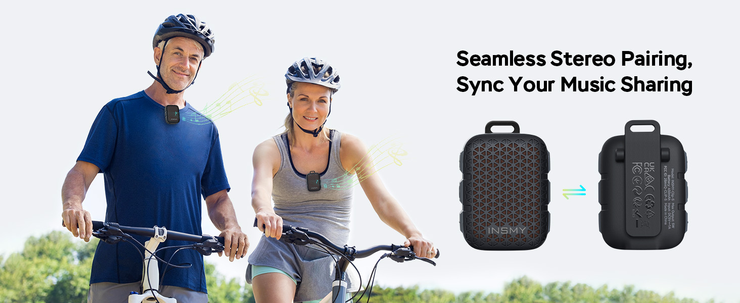INSMY CLIP-S Wearable Bluetooth Speakers