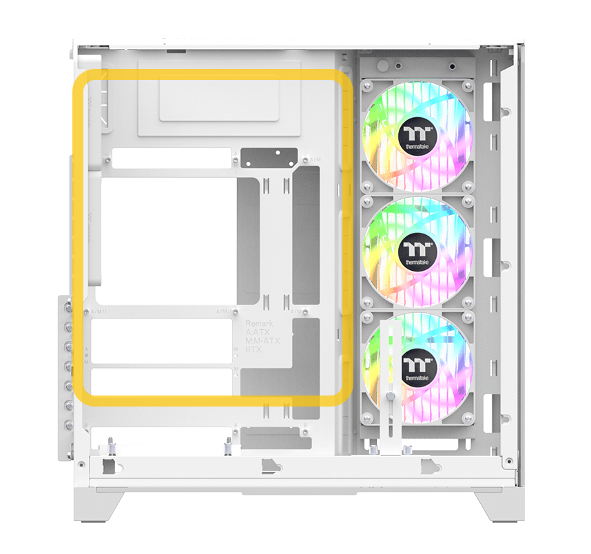 Thermaltake View 390 TG Computer Case - Snow 
