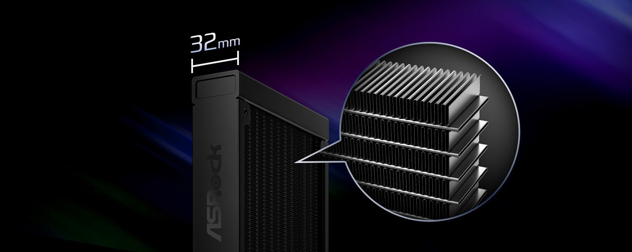 ASRock PHANTOM GAMING 360 LCD AIO Liquid Cooler