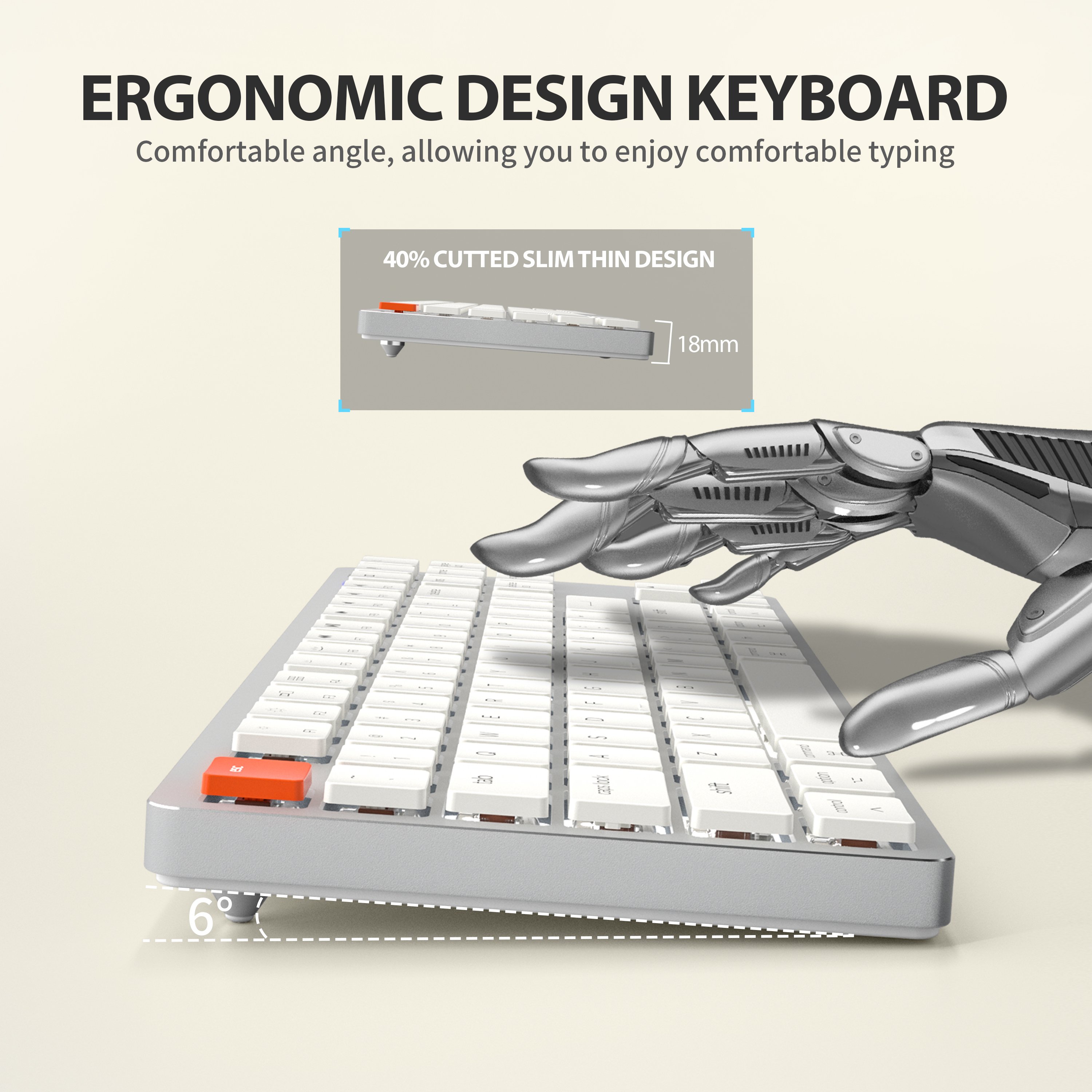 011-BK201 Business Keyboard-White