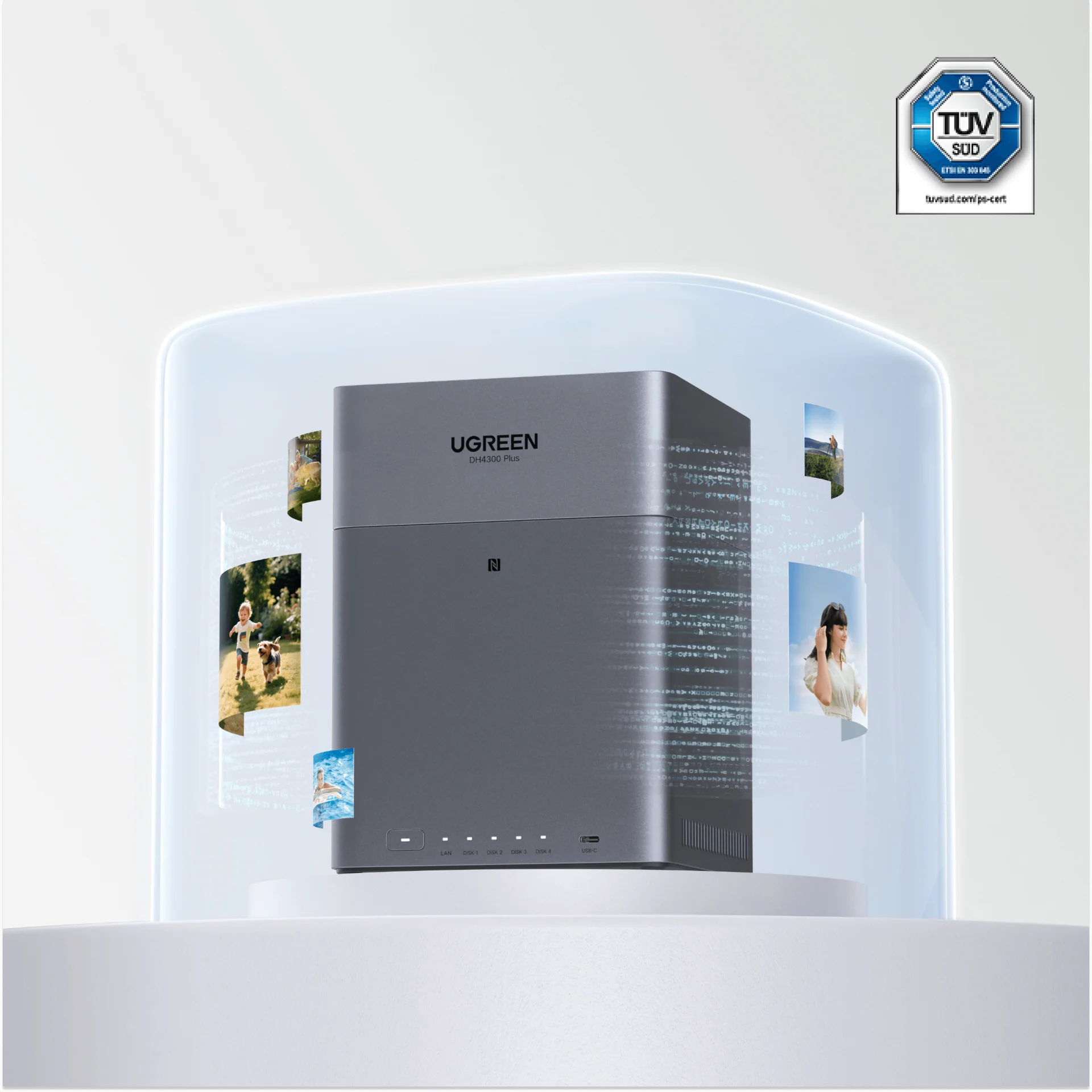 UGREEN NASync DH4300 Plus Storage Hub with HDMI Cable