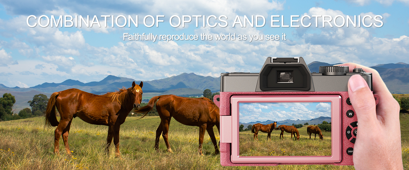 Optical lens paired with advanced imaging chip reproduces scenery exactly as you witness it.