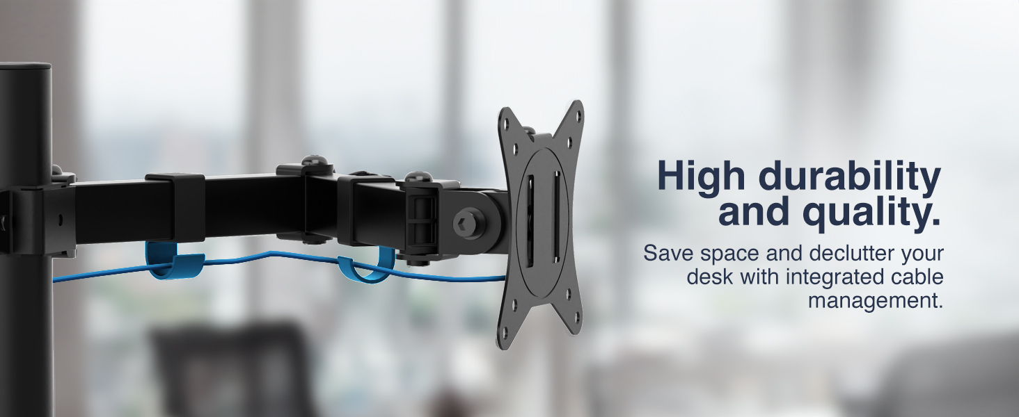 dual monitor arm, eco monitor arm, monitor mount, spring arm, VESA mount, ergonomic