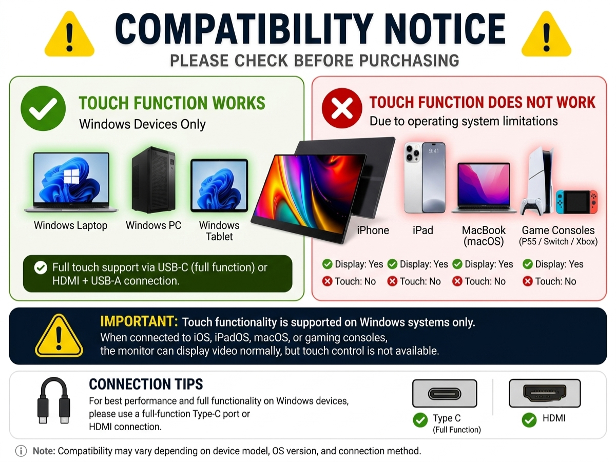 touch screen monitor