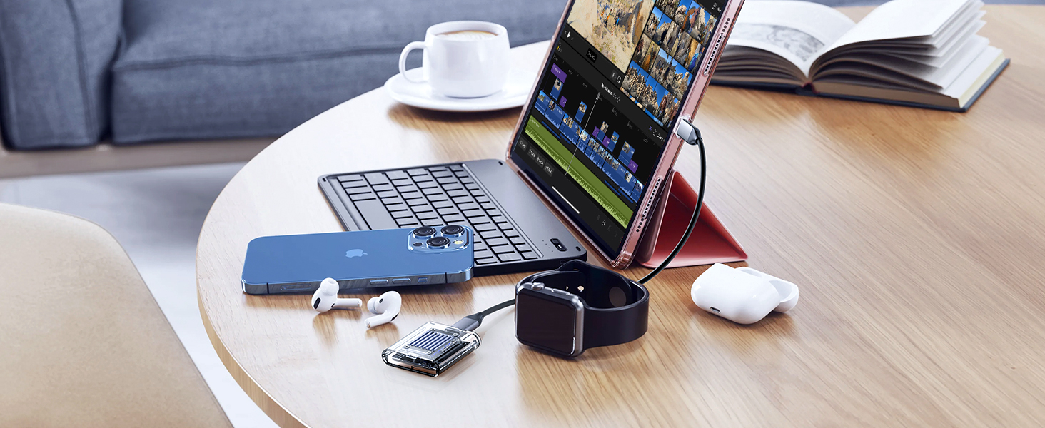 ORICO M.2 2230 NVMe SSD Enclosure, 10Gbps USB C 3.2 Gen2 to NVMe Adapter for iPhone 15 Pro Max ProRe