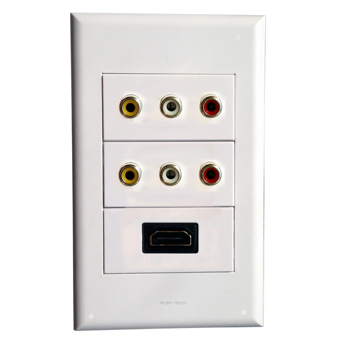 wall plate 3 RCA HDMI Wall Plate