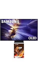 Samsung QN83S90F Smart TV with 6 Year Amber Protection and Screen Cleaner