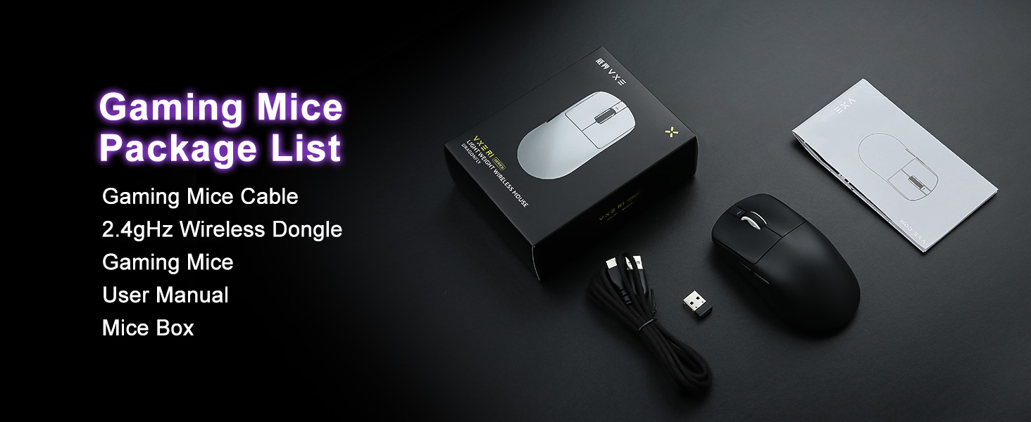 Wireless Gaming Mouse, 18000 DPI, High-Precision PAW3395 SE Sensor,55g Lightweight, Tri-Mode 2.4G/BT