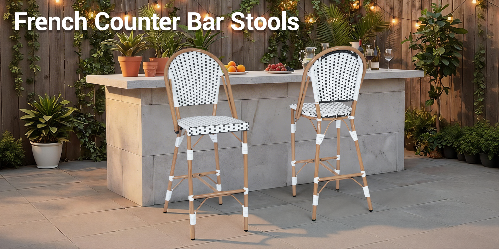 French'Counter Bar Stools