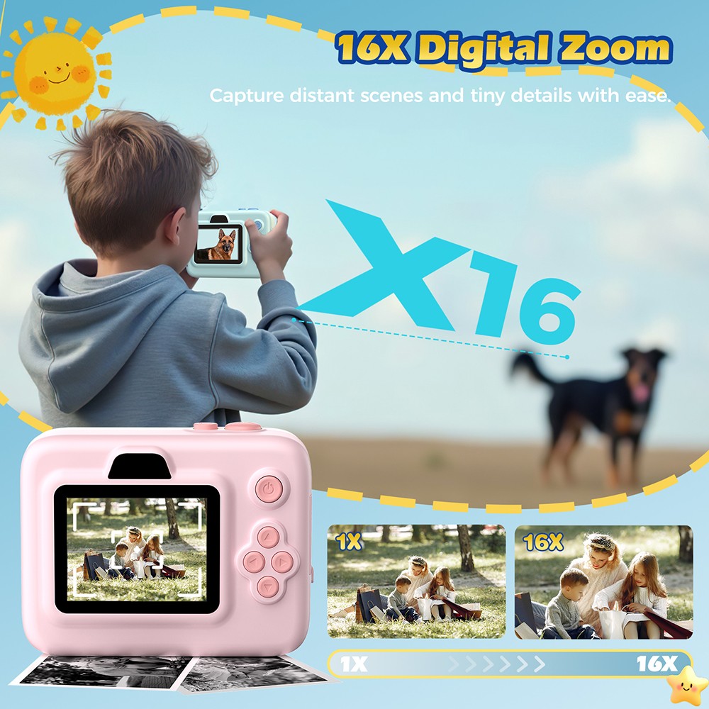 Instant Print Camera for Kids