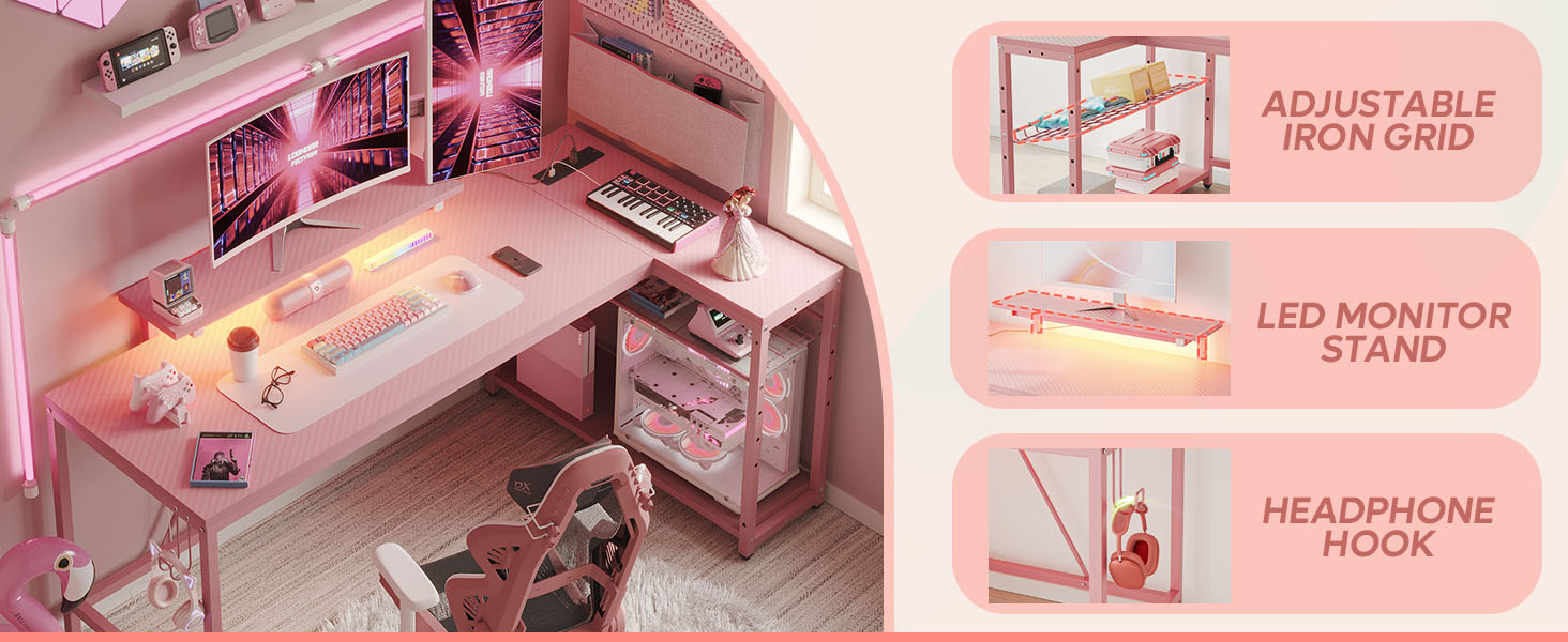 LED Computer Office Table