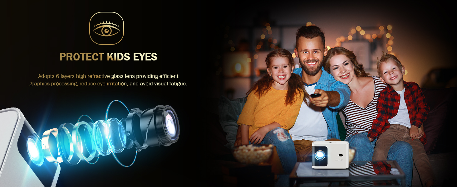 5G WiFi Mini Bluetooth Projector 4K Support