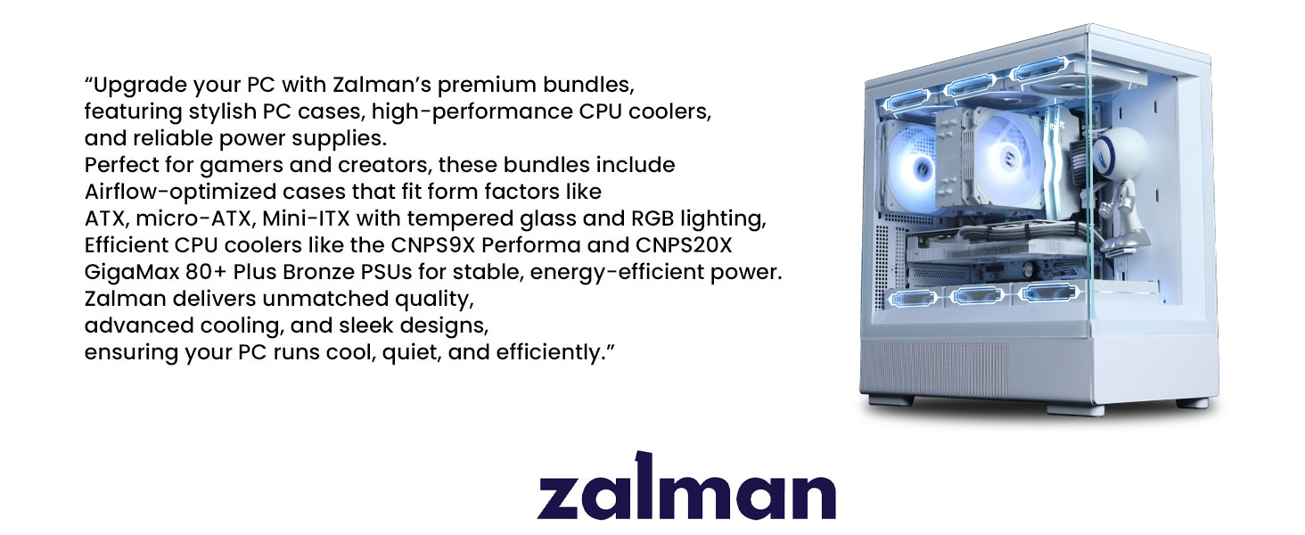 zalman 3pc combo pc builder bundle