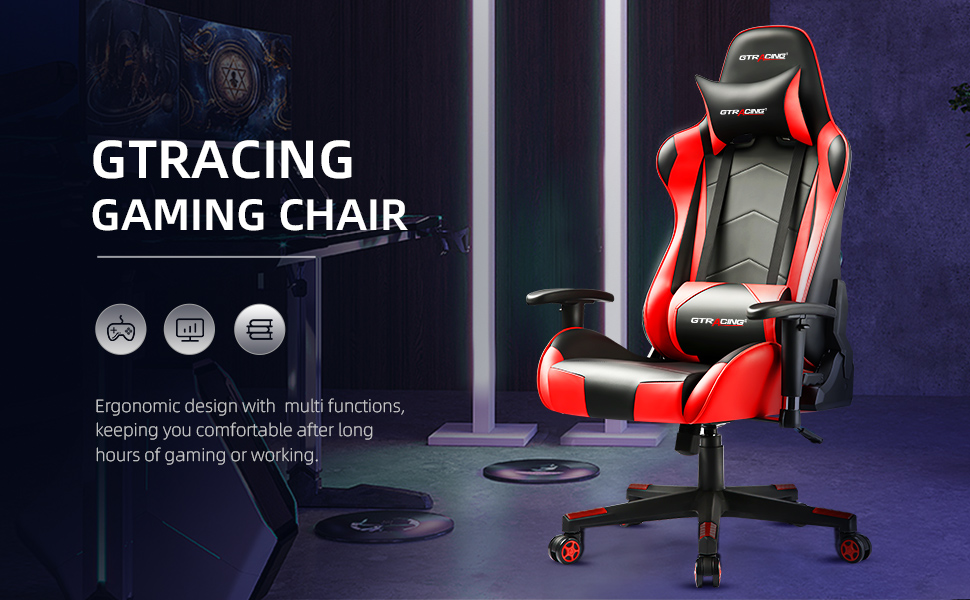 Details about   Gtracing Gaming Chair Office Chair Fabric Computer Chair  Ergonomic Adjustable 