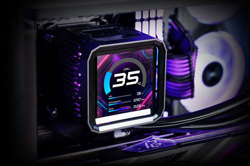 ASRock PHANTOM GAMING 360 LCD AIO Liquid Cooler