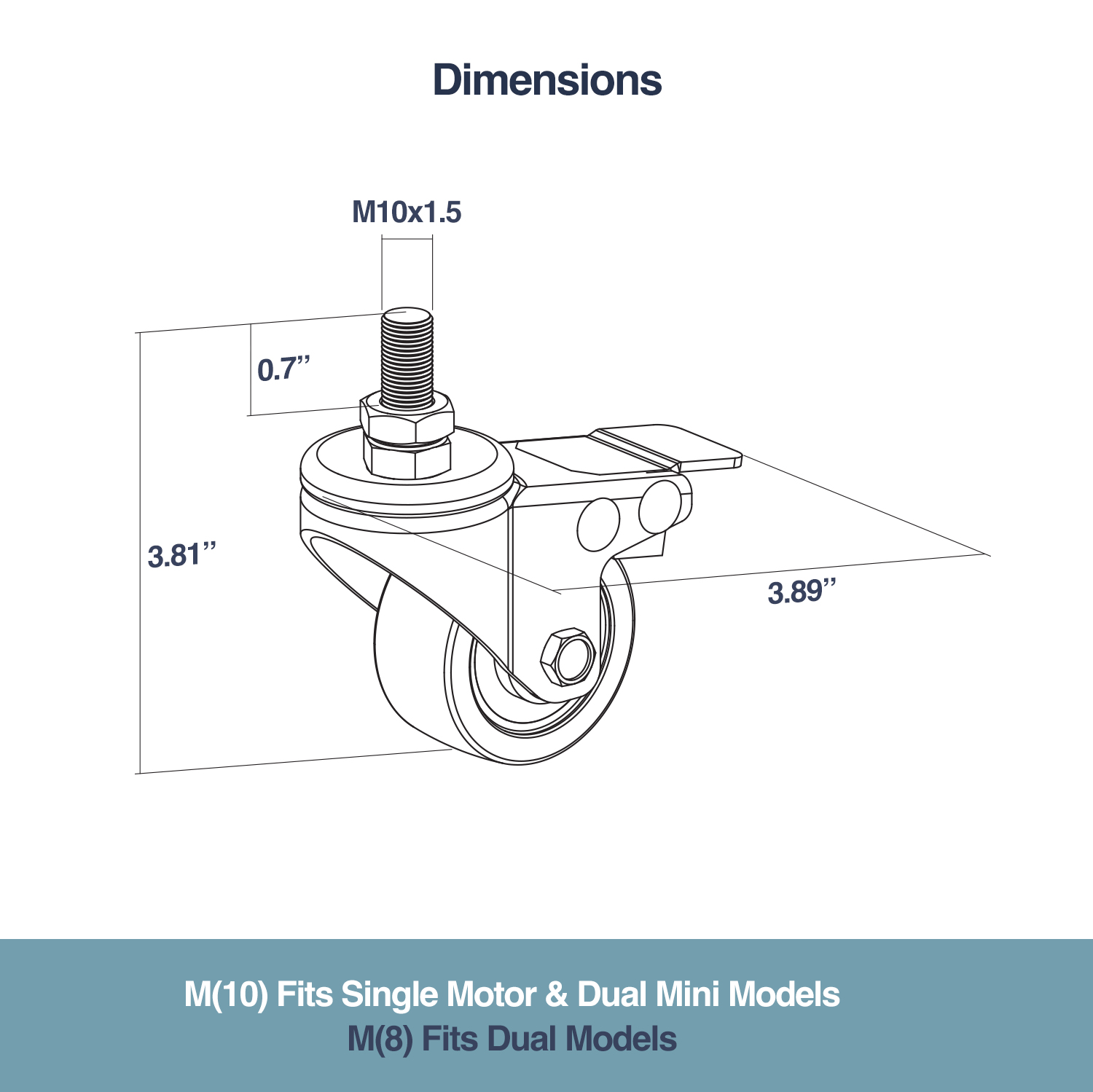 lockable caster wheels, desk wheels, standing desk casters, furniture wheels, replacement casters