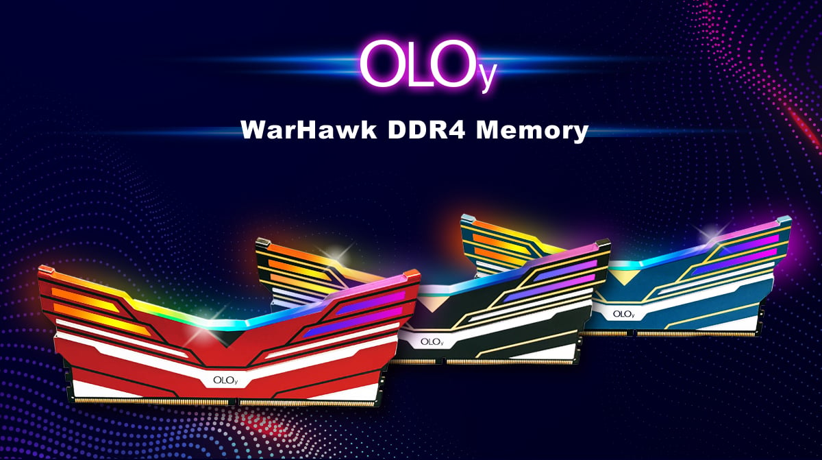 oloy ddr4 ram 16gb (2x8gb) WARHAWK AURA SYNC rgb 4000 mhz cl18 1.4