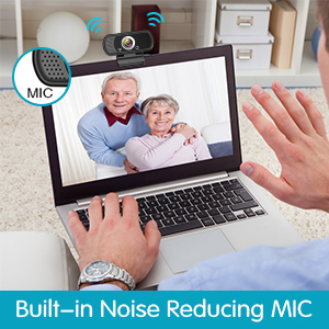 Built in noise reducing microphone