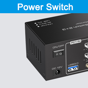 Support for ON/OFF power switch The signal can be re-identified after powering off for 5 seconds and