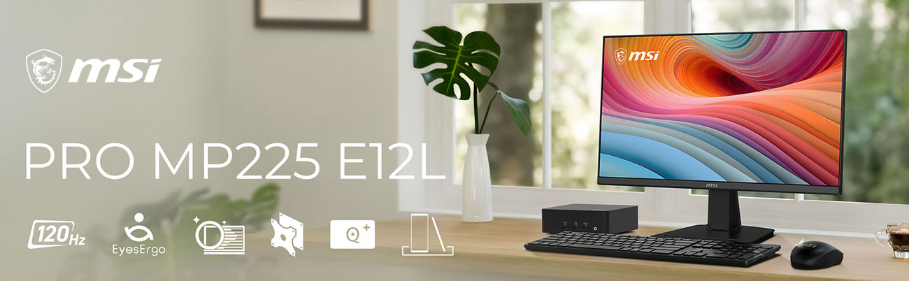 MSI PRO MP225 E12L Computer Monitor banner