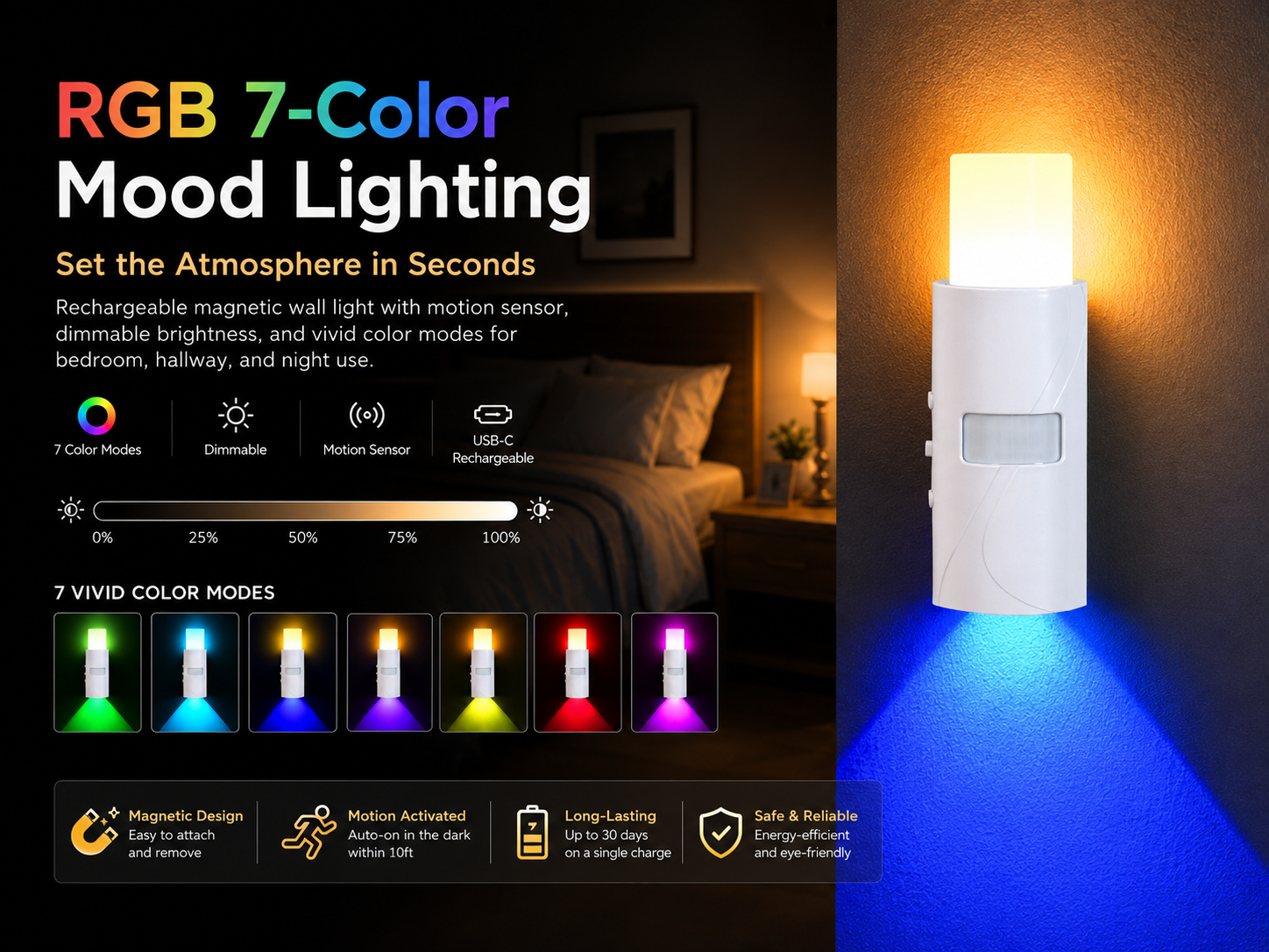 rgb motion light
