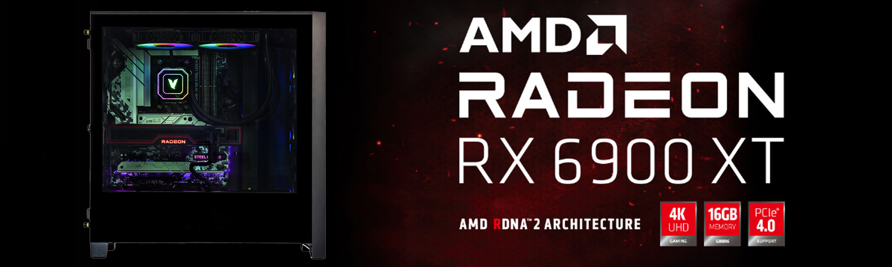 Radeon RX 6900 XT, 16GB GDDR6, DirectX 12 Ultimate, AMD FreeSync, Radeon Anti-lag