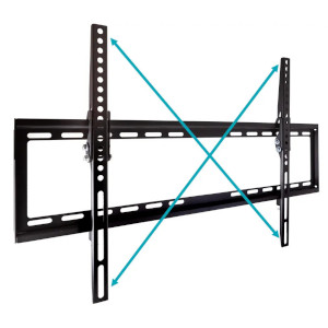 Low Profile Tilt TV Wall Mount Bracket For Flat Screen TVs 37in to 70in, Max Weight 77 lbs., VESA Pa