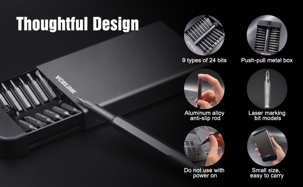 Thoughtful Design of the multifunctional screwdriver set