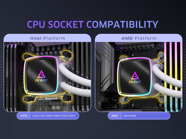 Antec Ultra 360 ARGB White Liquid CPU Cooler