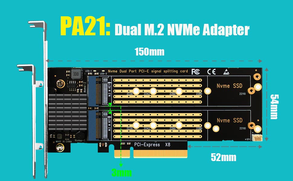 dual m.2 nvme adapter