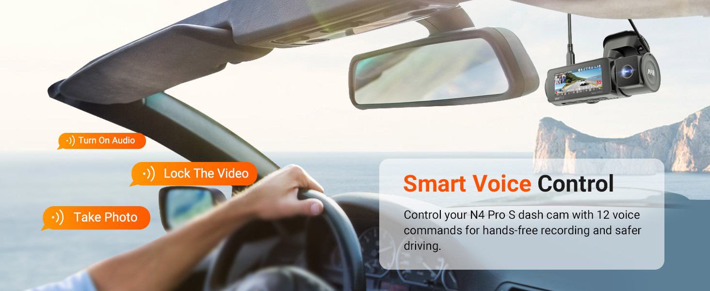 Dashcam with Smart Voice Control