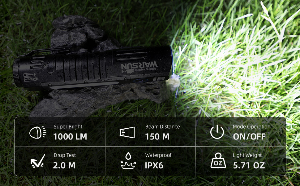 1000LM 150M IPX6
