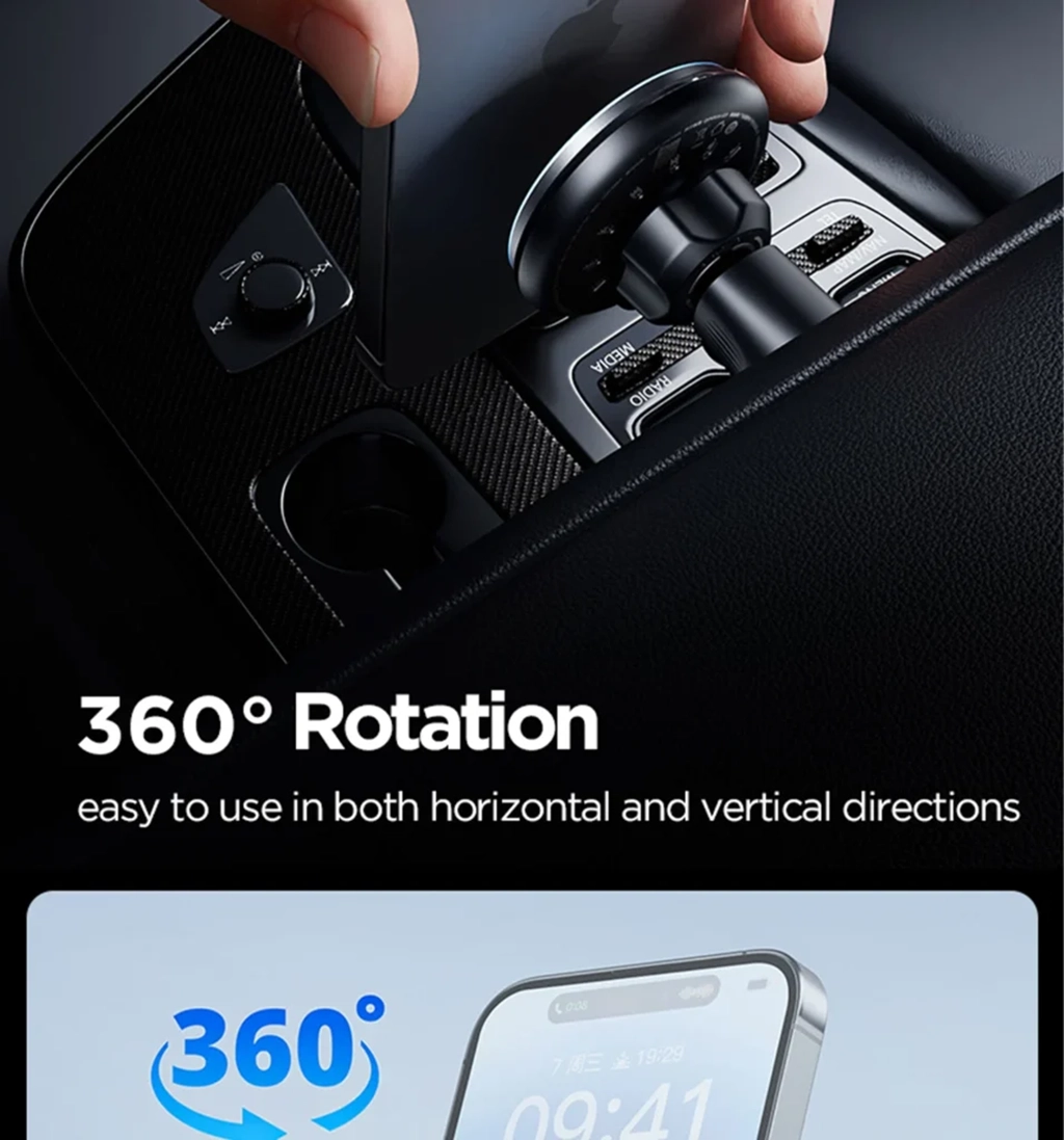 PISEN TP-C70 Qi2 magnetic wireless car charger mount
