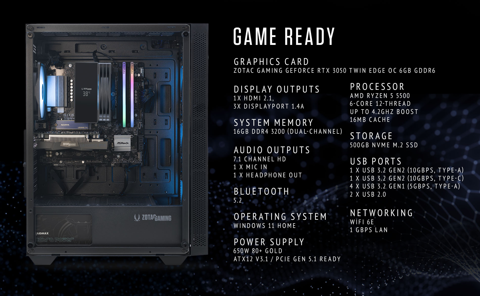 ZOTAC MEK 3050 Gaming PC