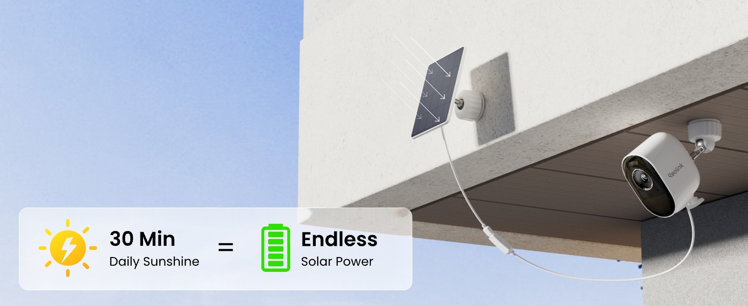 Reolink Argus 3 Pro + Solar Panel Lite - Solar Installation & Charging