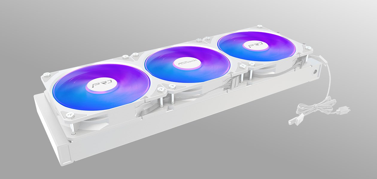 ASRock AIO PRO White 360 ARGB Liquid Cooler