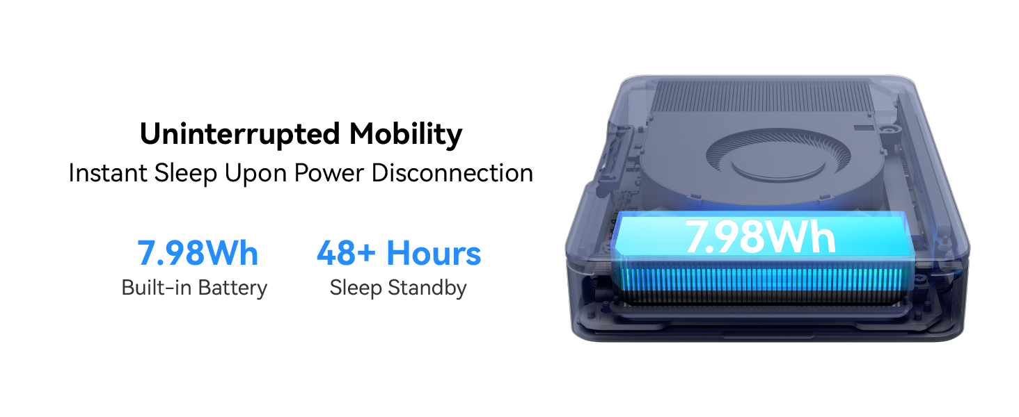 Khadas Mind Pro with 7.98Wh Built in Battery