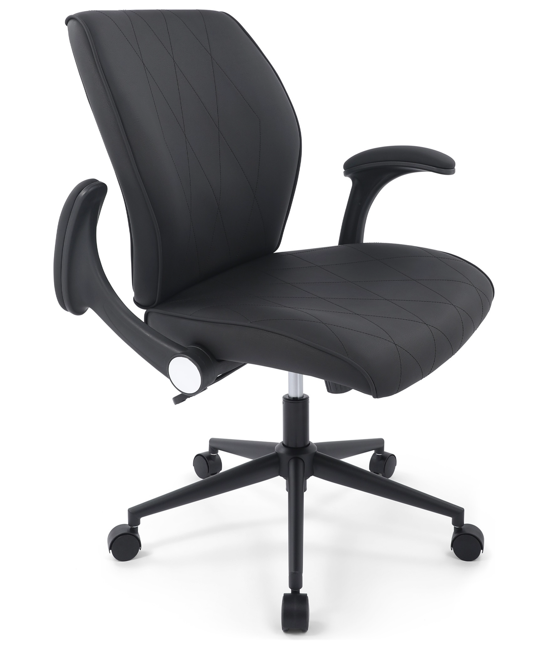 CHAIRMAN® Ergonomic Bonded Leather Padded Mid-Back Adjustable Swivel Office Chair