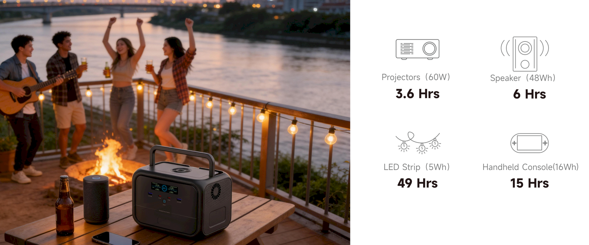 300W 288wh portable power station