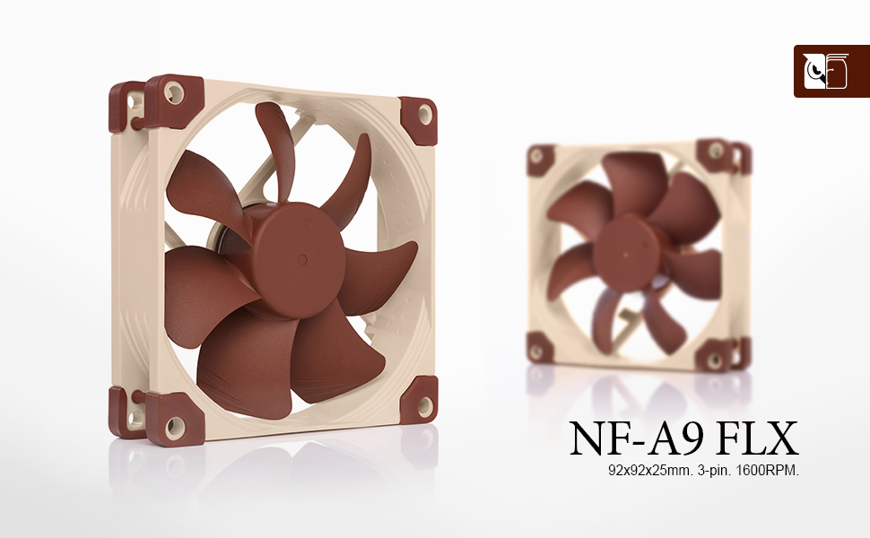 fortjener koks Havanemone Noctua NF-A9 FLX, Premium Quiet Fan, 3-Pin (92mm, Brown) Case Fans -  Newegg.com