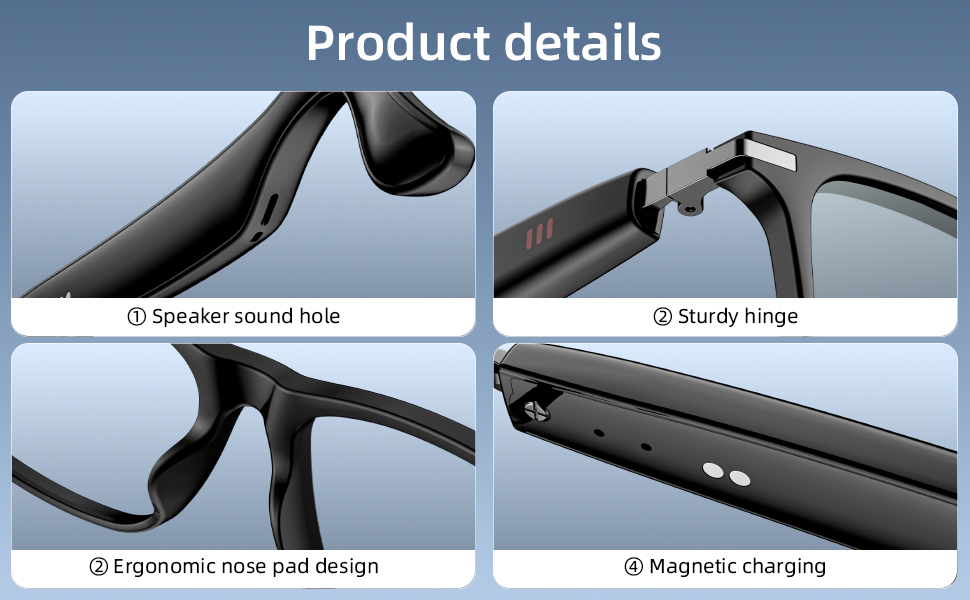 Camera Free Bluetooth Smart Glasses