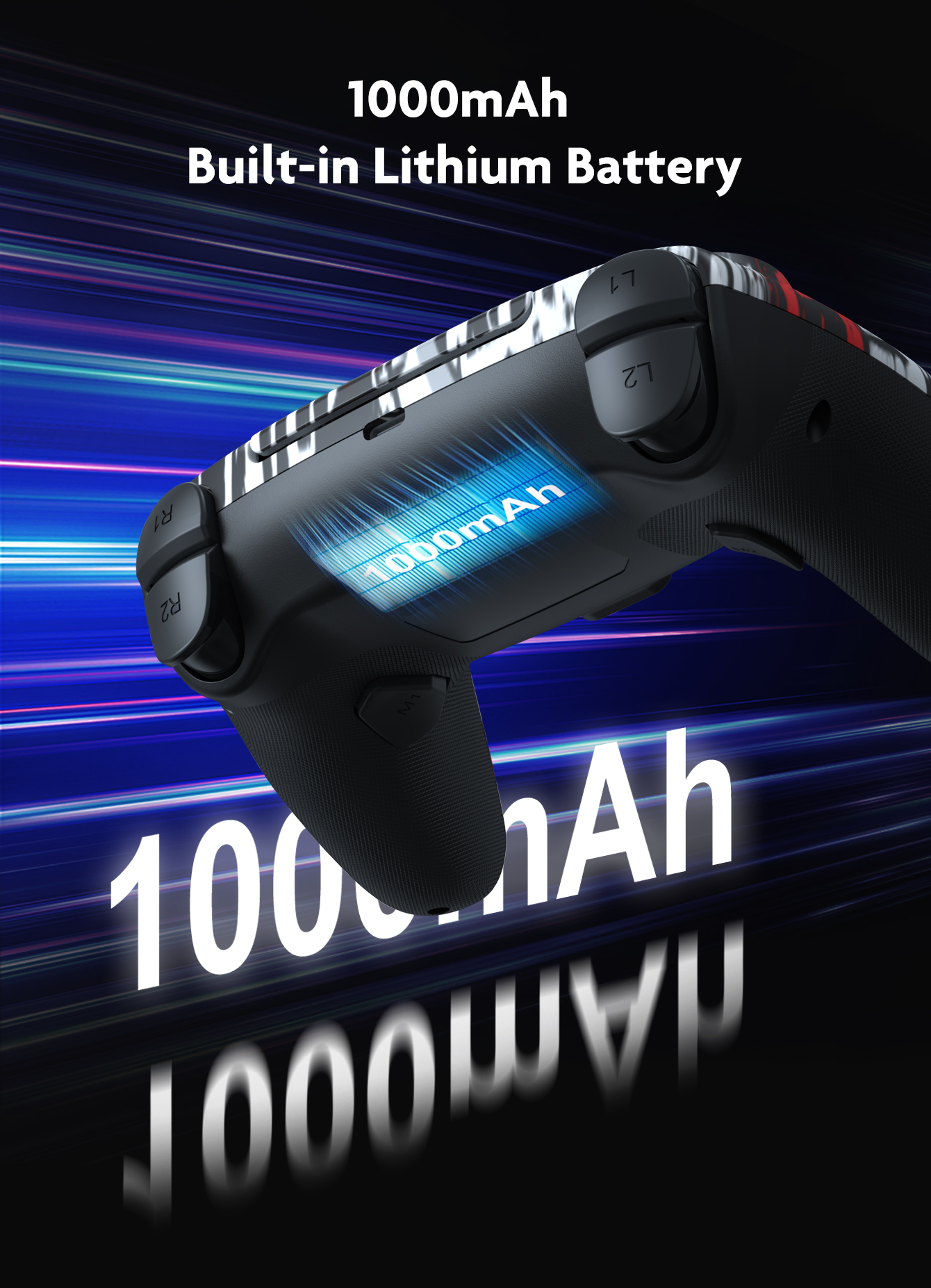 1000mAh Built-in Battery