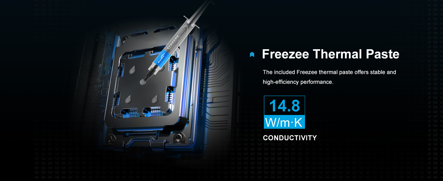 SAMA A60B Dual-Tower CPU Air Cooler Black