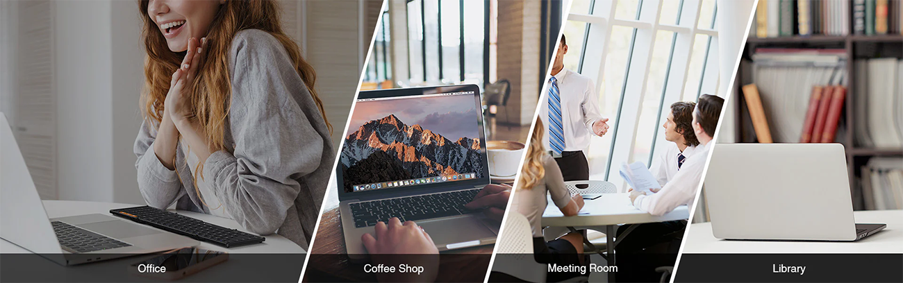 ProtoArc® XKM01 Foldable Bluetooth Keyboard and Mouse Combo