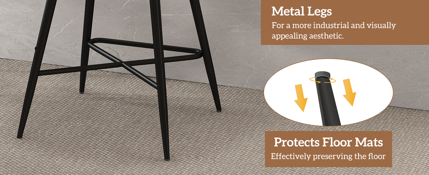 Metal Frame Bar Chairs